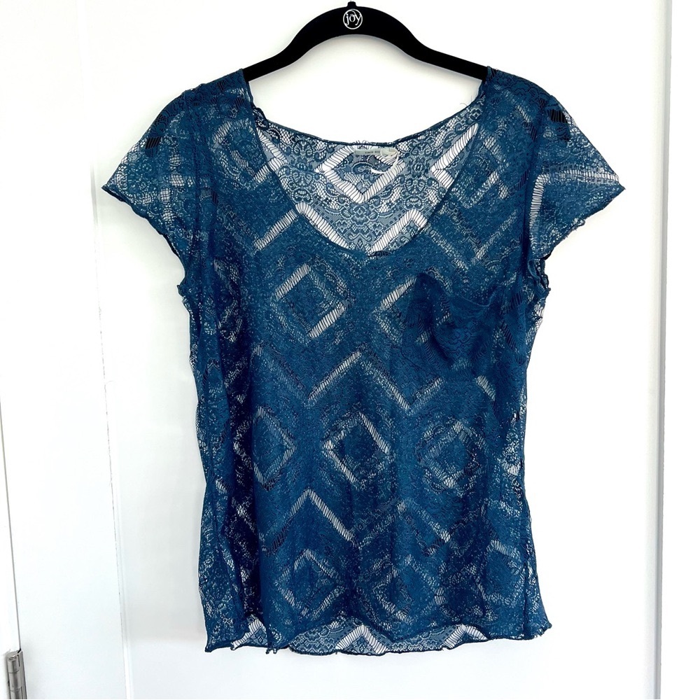 Kimchi Blue Diamond Lace Pattern Top